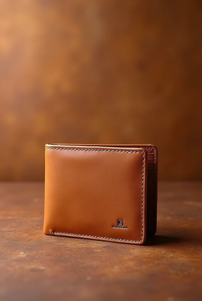 Best leather type background with realistic wallet for business ad