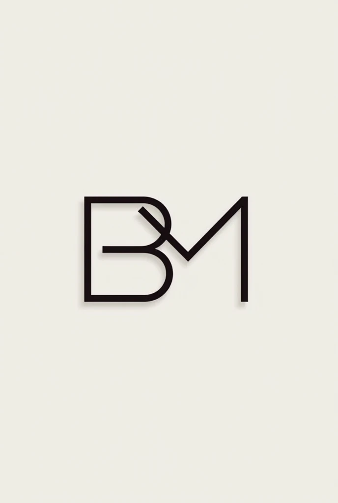 A company logo with the letters B and M together with the letters together. I want a logo for my company