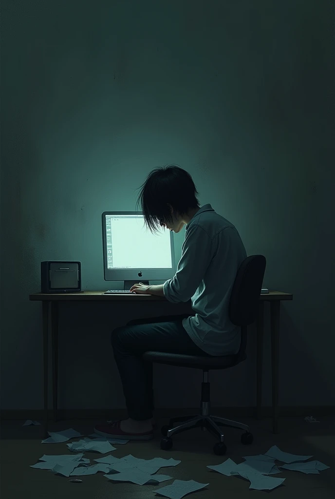 offline word write 
sad effect 