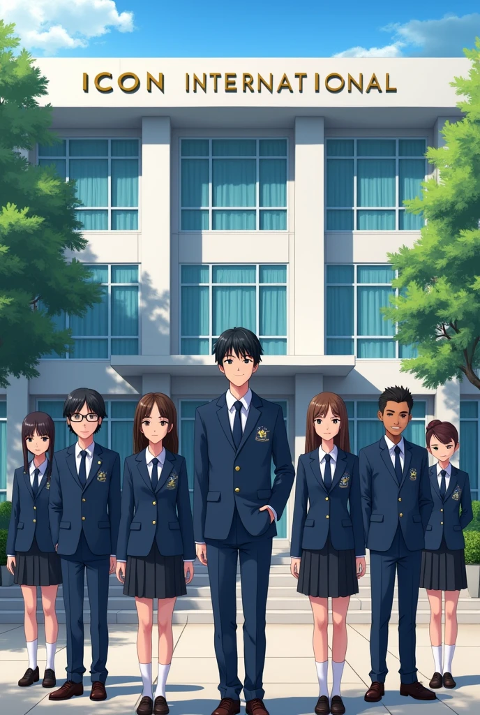 Icon international School , school uniform 8k HD