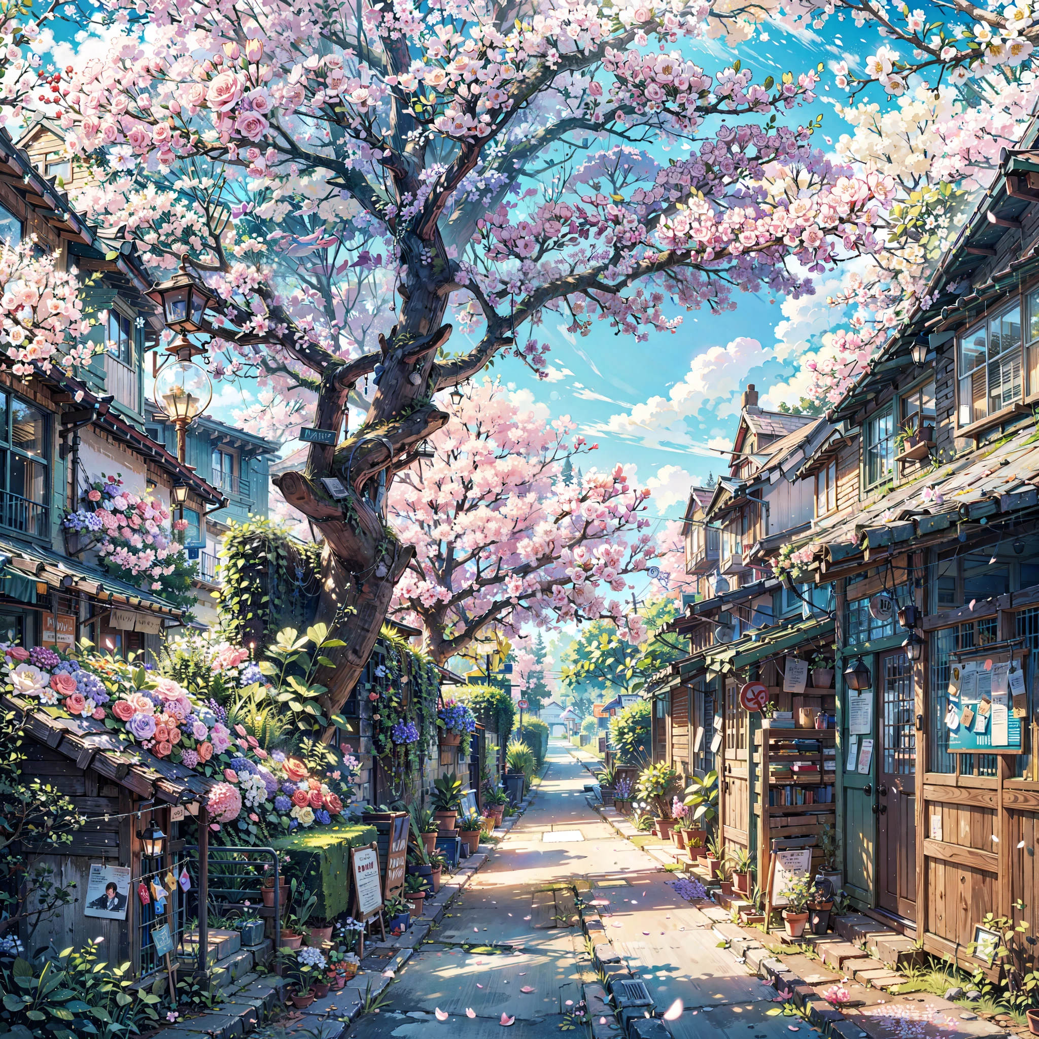 cherry blossom trees