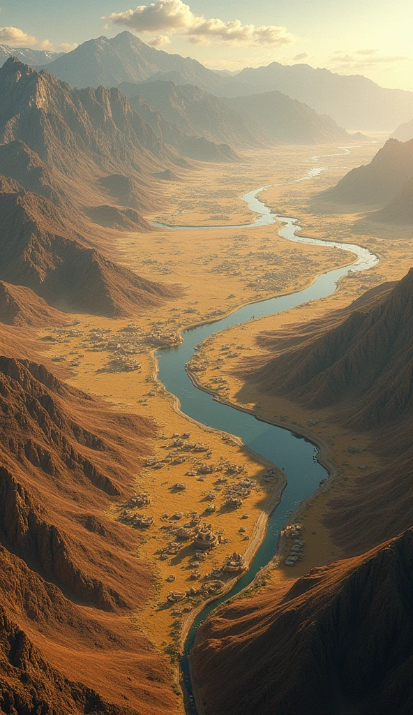 **Photo Scene Prompt for SeaArt.AI Captured with a Canon EOS 5D Mark IV: Mongol Empire at Its Peak**
*Scene Setup:* The image presents a sweeping, expansive view of the Mongol Empire at its height, showcasing the vastness and diversity of the territories under its control. The visual should include marked regions to represent the different areas ruled by Genghis Khan’s daughters. Each territory is distinguished by its unique landscape and cultural elements, such as architectural styles, traditional attire, and geographical features, reflecting the diverse regions of the empire.
*Lens and Focus Settings:* Captured with a Canon EOS 5D Mark IV using a 24-70mm f/2.8 lens, the scene is wide-angled to capture the vastness of the empire. The focus is sharp on the central elements, such as the marked territories and key landmarks, with a gradual softening towards the edges to emphasize the empire's expansive reach.
*Lighting and Mood:* The lighting is natural, simulating the soft, golden light of sunrise or sunset, casting long shadows and highlighting the vast landscapes. The mood is one of awe and grandeur, with the empire stretching out as far as the eye can see, symbolizing the peak of Mongol power and influence.
*Character and Background Details:* The territories are illustrated with visual cues such as different architectural styles—yurts in the steppes, walled cities in China, and palaces in Persia—each representing the regions ruled by Genghis Khan’s daughters. The map-like view also features rivers, mountains, and deserts, providing a sense of the geographical challenges and diversity within the empire.
*Final Touches:* The color palette includes earthy tones for the landscapes, with rich, warm highlights to emphasize the grandeur of the scene. The final image should evoke a sense of historical significance, illustrating the vast and diverse nature of the Mongol Empire at its zenith, with particular emphasis on the territories governed by the daughters of Geng
