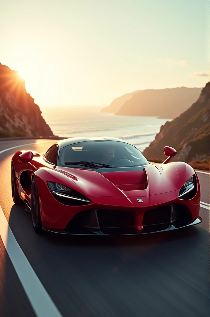 A red car