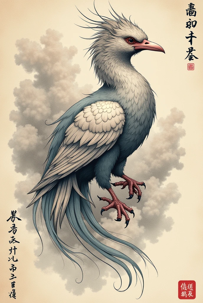 jian bird tattoo chinese legend