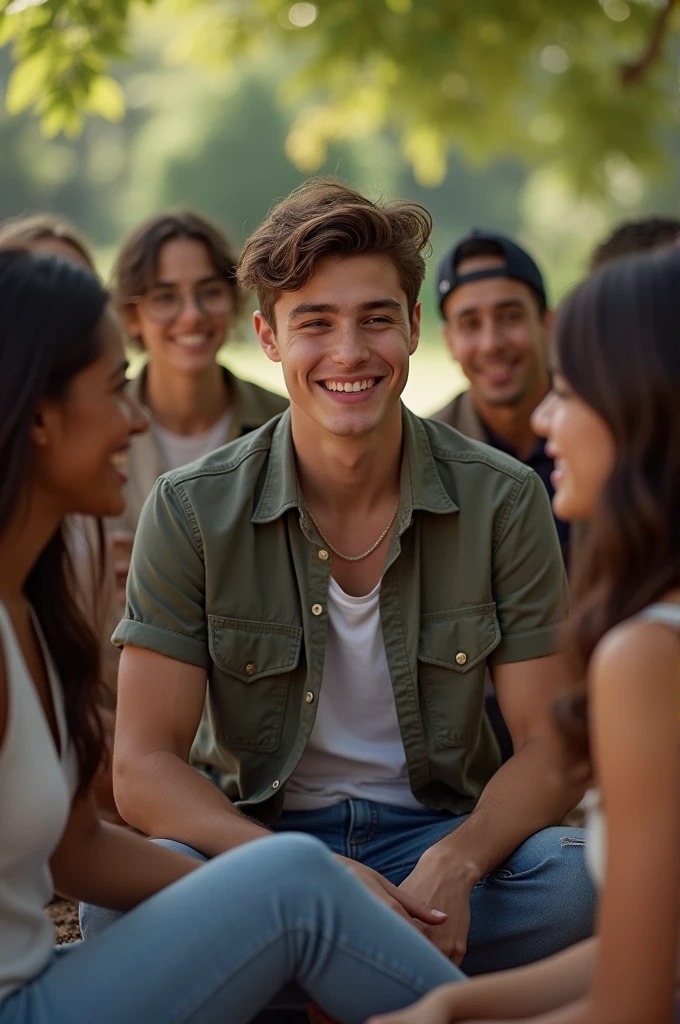 Real A boy like shawn Mendes with his friends