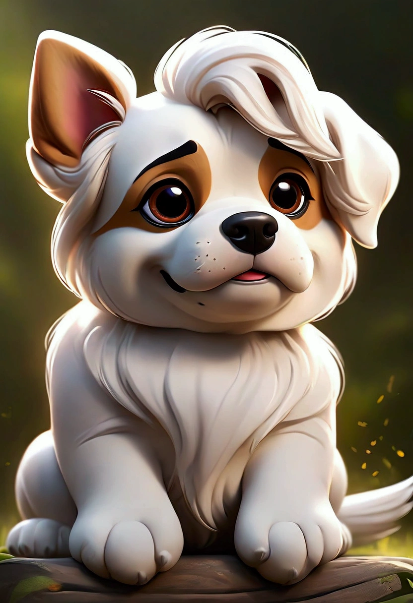 Create realistic and cute dog images for paintings