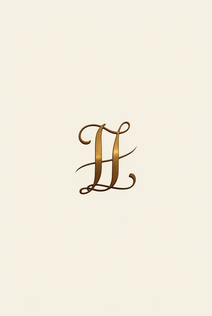 create a logo with the letters "L H" in luxury theme