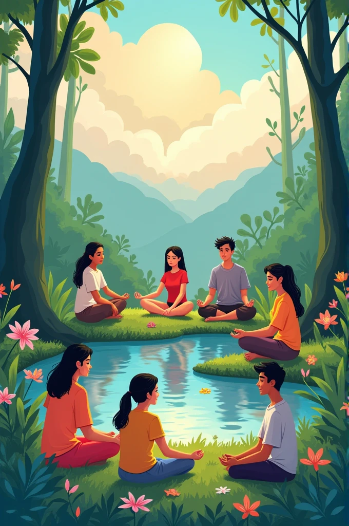 Image that represents mental health for young people