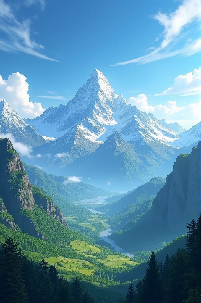 Beautiful sky mountain