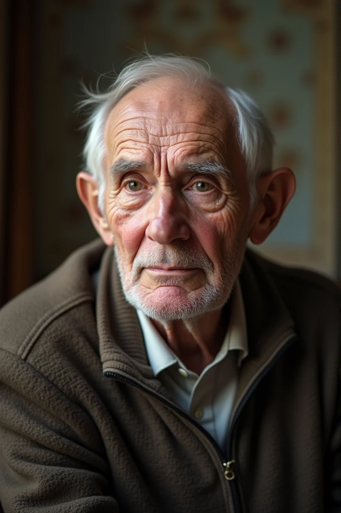Old man senior hard hearing
