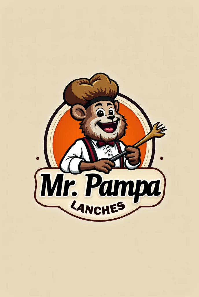 Create a logo for "Mr. Pampa Lanches