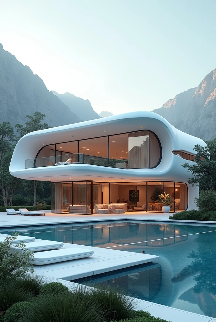 Futuristic mansion