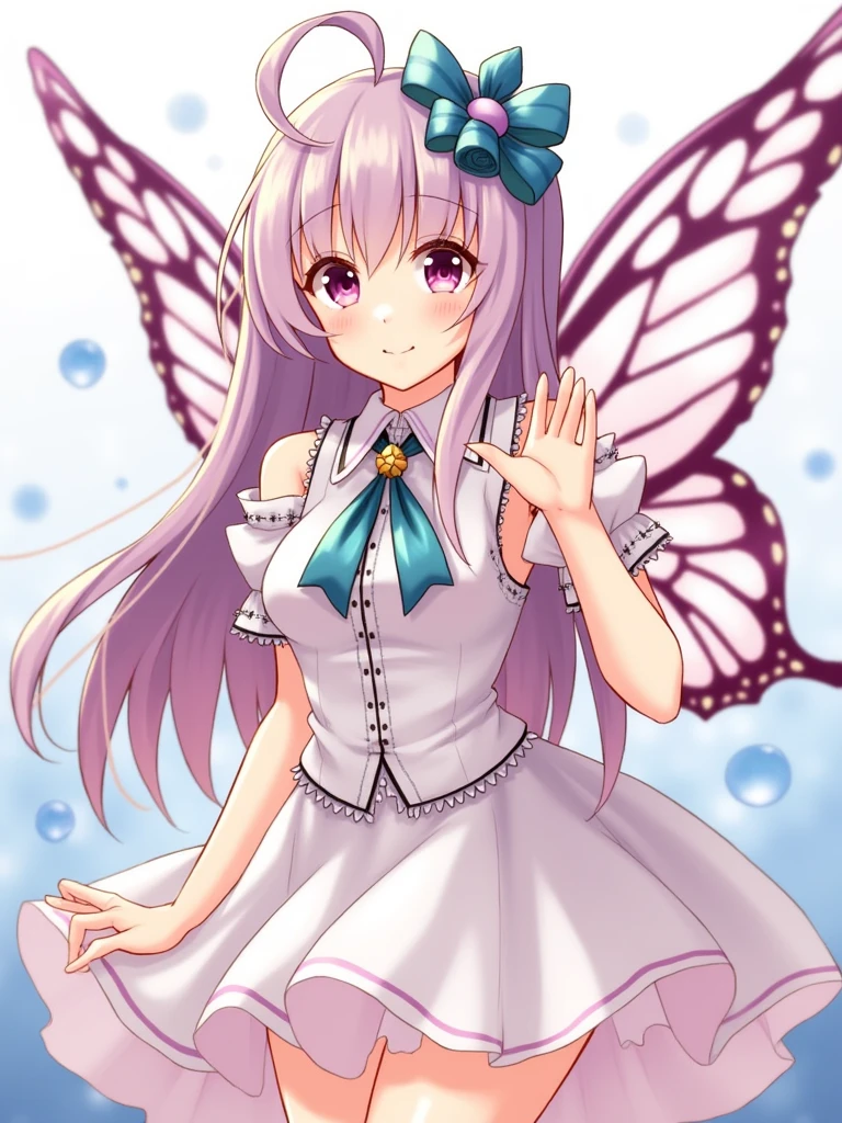 1girl ,fairy, butterfly wings, beautiful clothes,(high resolution, high detail, best quality), medium breasts