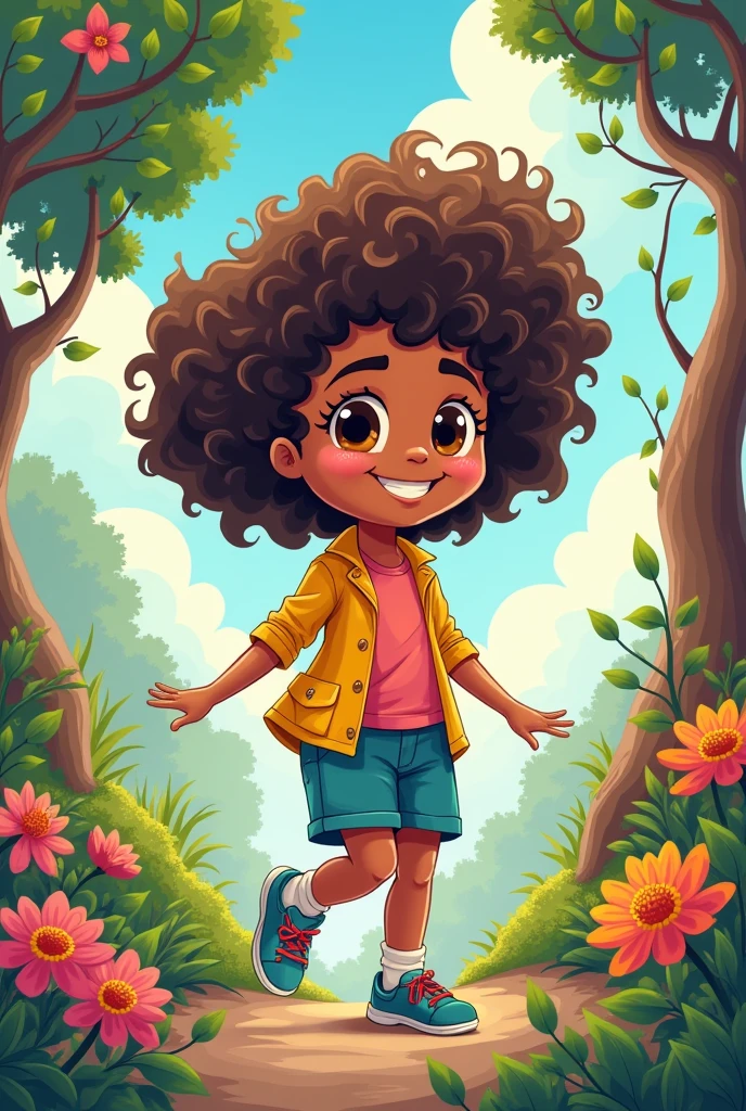 Create a project called Lucia in cartoon for a book story