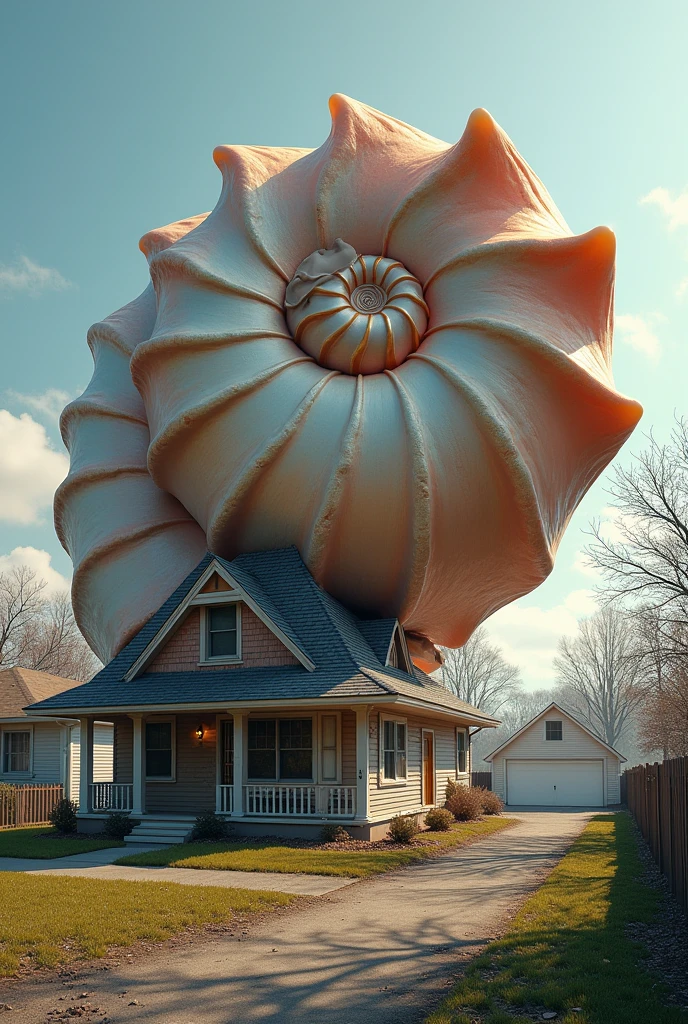 The shell then crashes onto a house