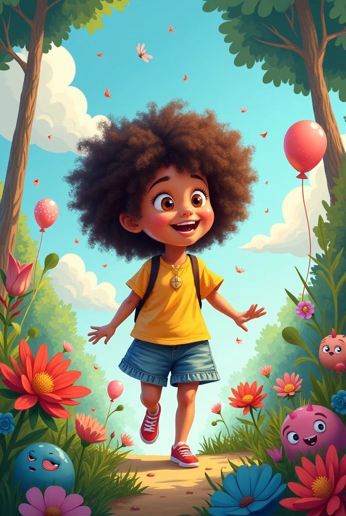 Create a project called Lucia in cartoon for a book story 