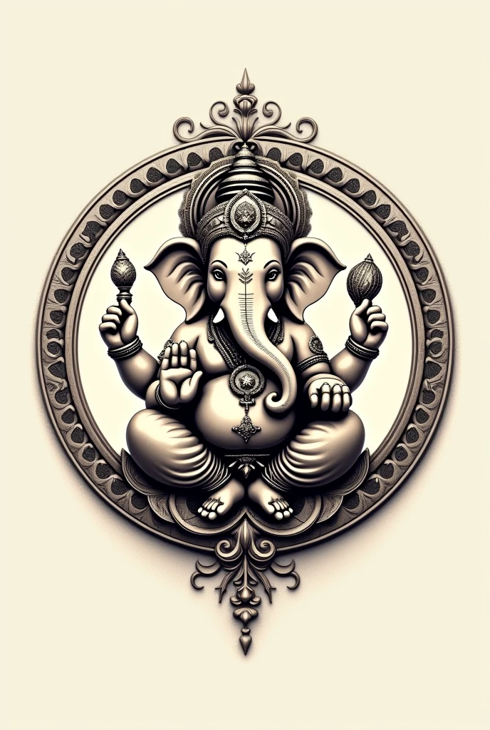 Chinchpokli Chintamani ganpati bappa circle logo