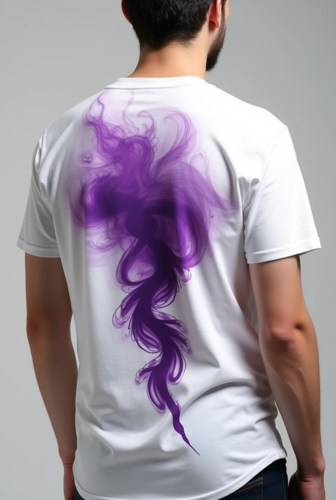 Back of the Shirt:
- Cor: White - Details: purple smoke, that can spread to the sides.