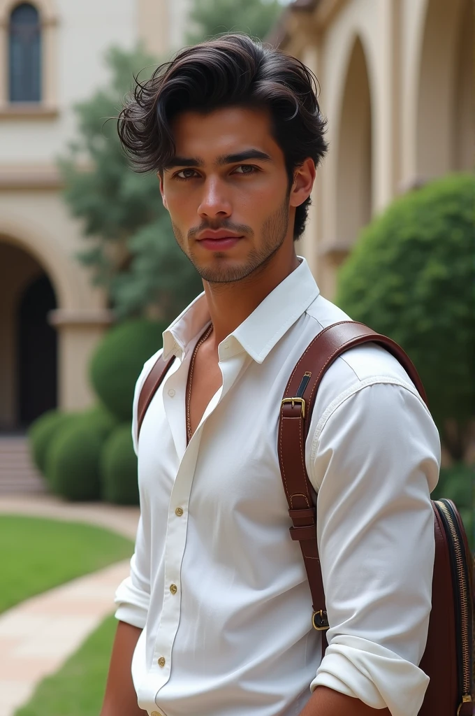 Handsome Spanish college student 