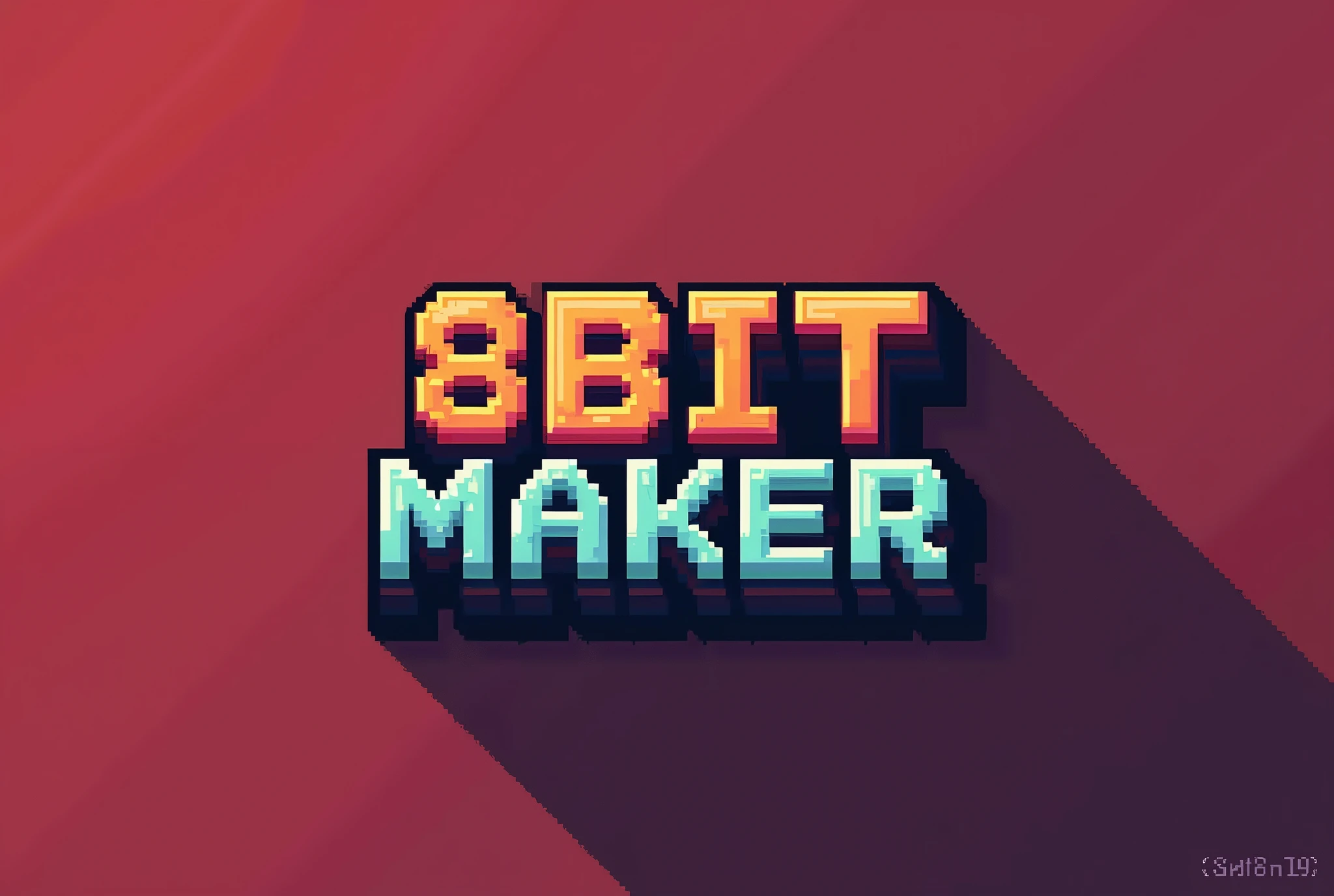 create an image as if it were a logo written in 8-bit
(8bit maker)