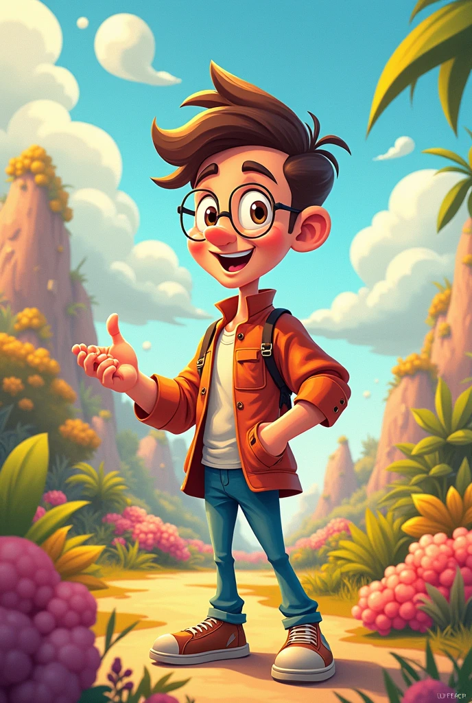 A cartoonist AI image of a man