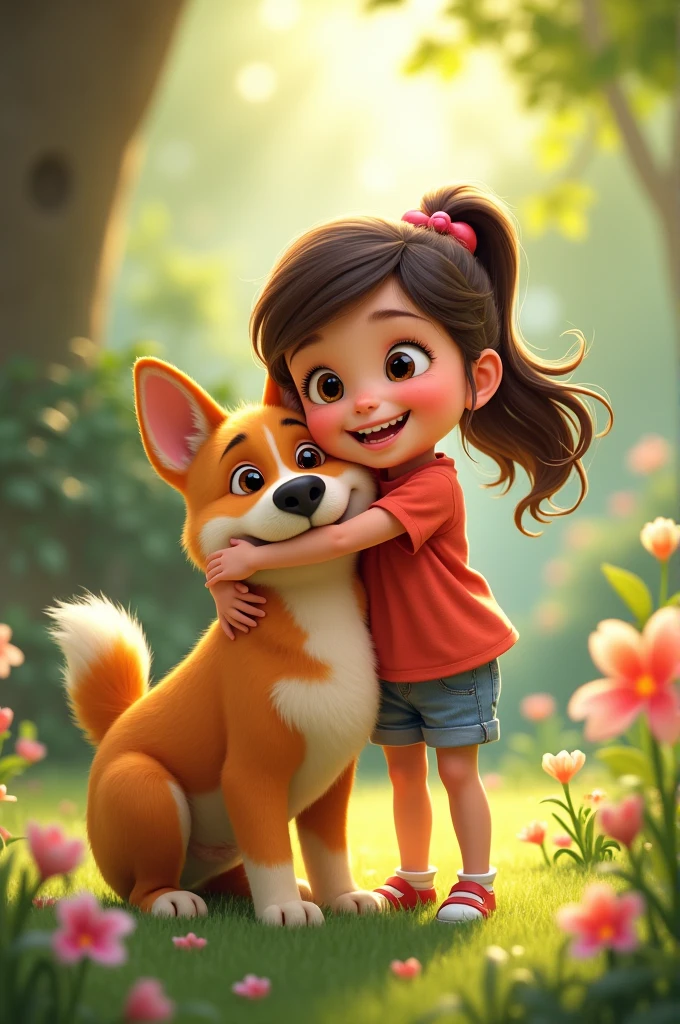 Girl with the dog