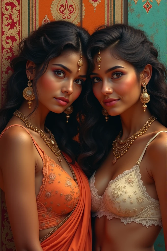 indian women with bra