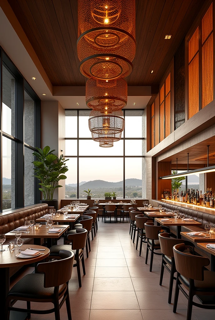 Modern restaurant in Africa