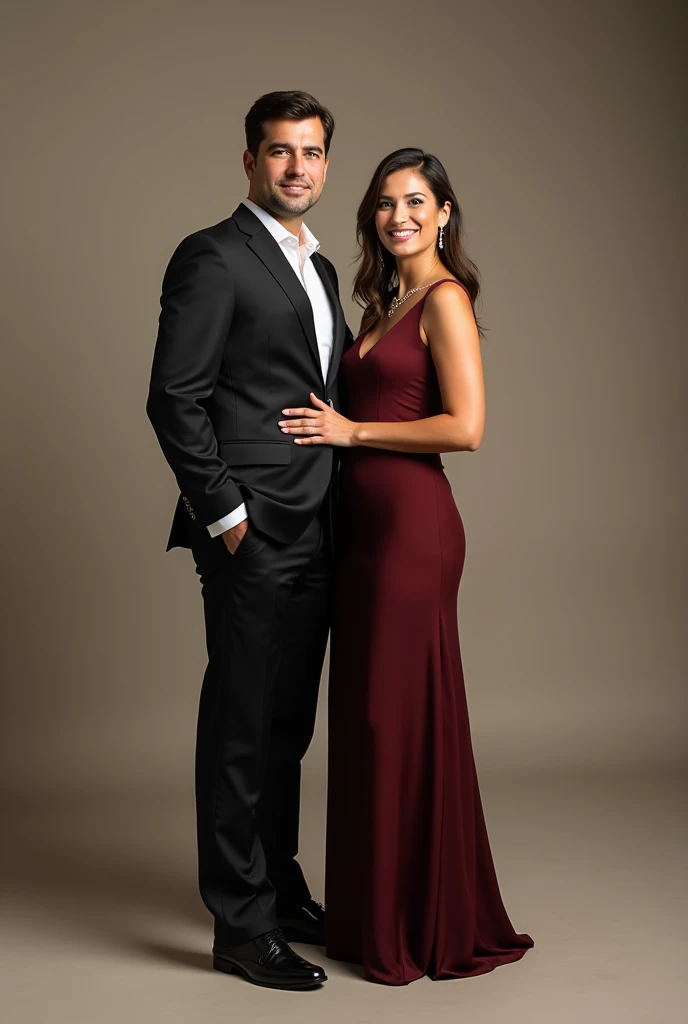Husband and wife studio photo