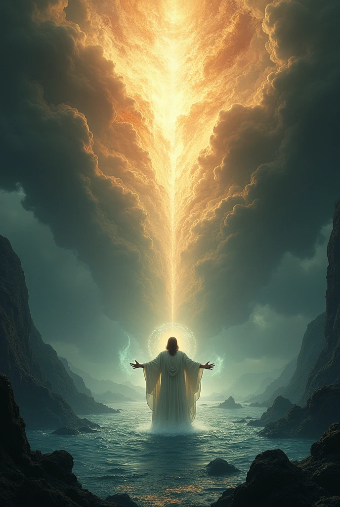 And God made the firmament, and separated the waters which were under the firmament from the waters which were above the firmament.. And so it was