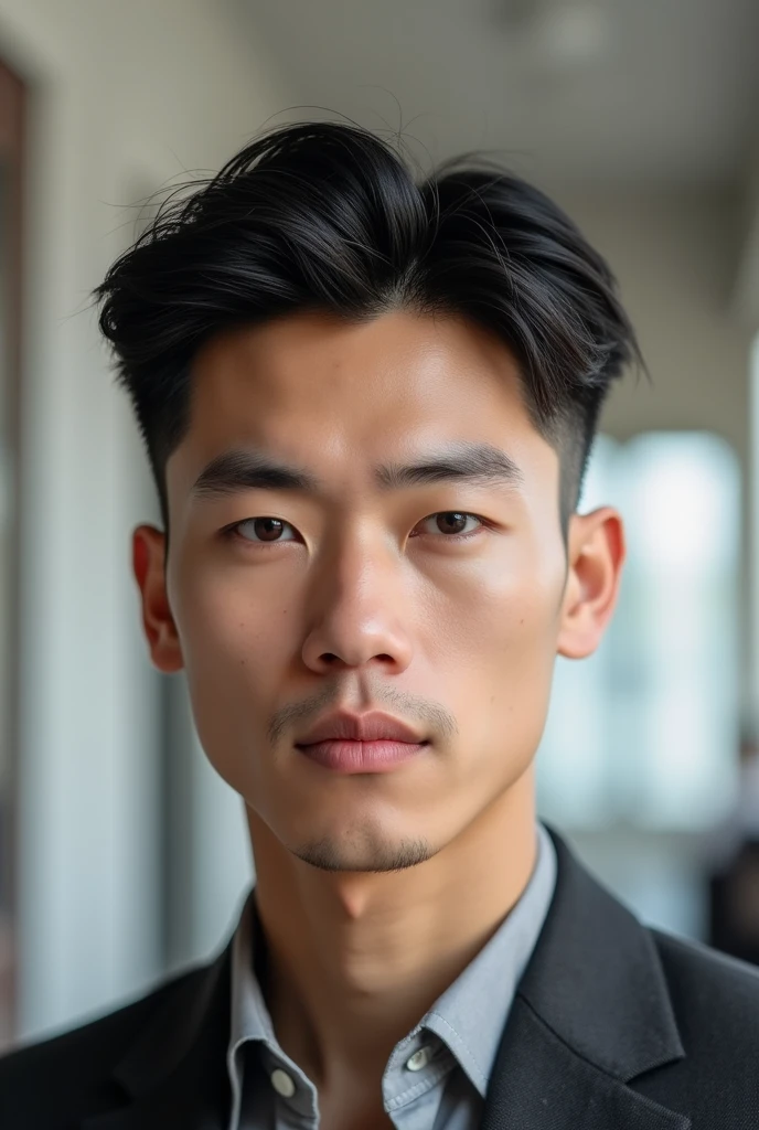 A haircut for straight hair for men