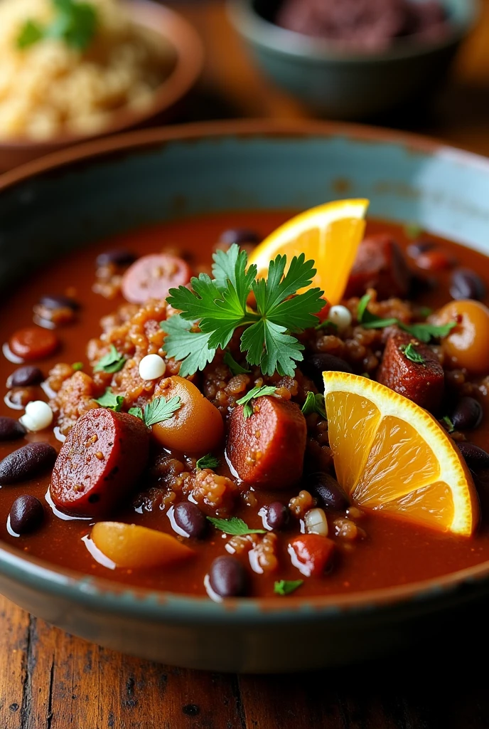 Create a stew of feijoada