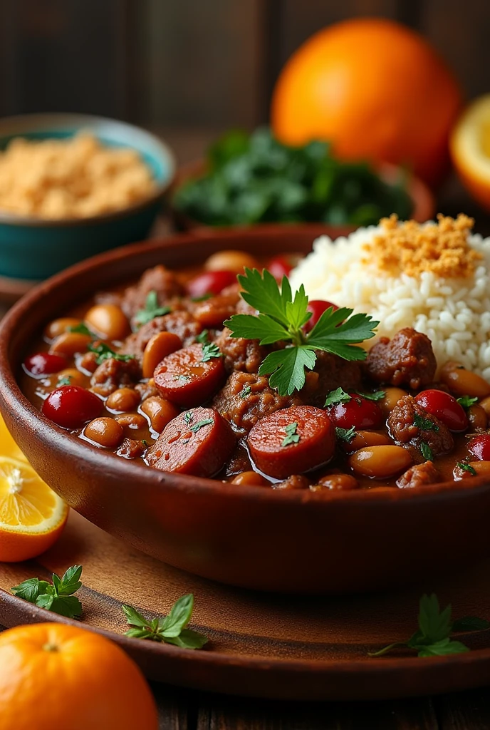 Create a stew of feijoada (more dishes)