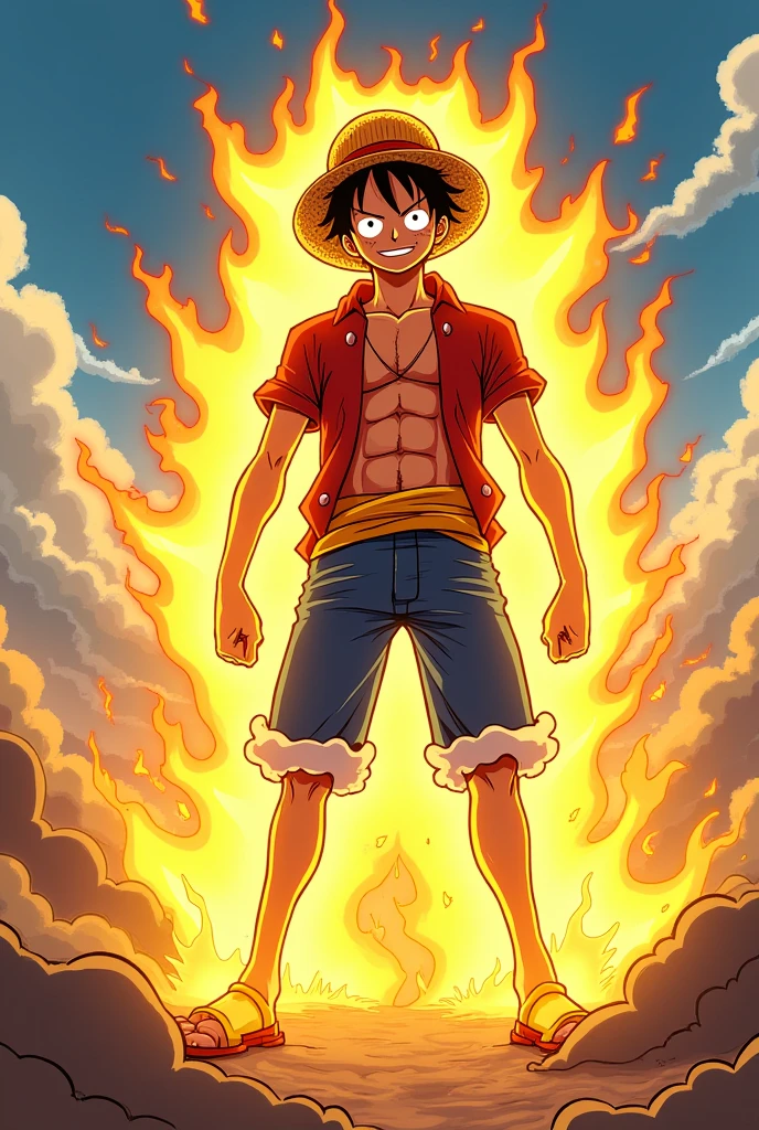 Gear Five Luffy in One Piece anime
