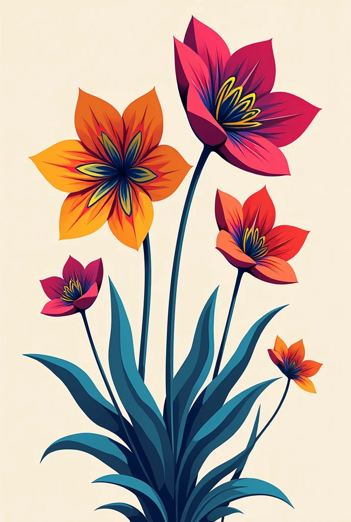 MINIMALIST PSYCHEDELIC FLOWERS