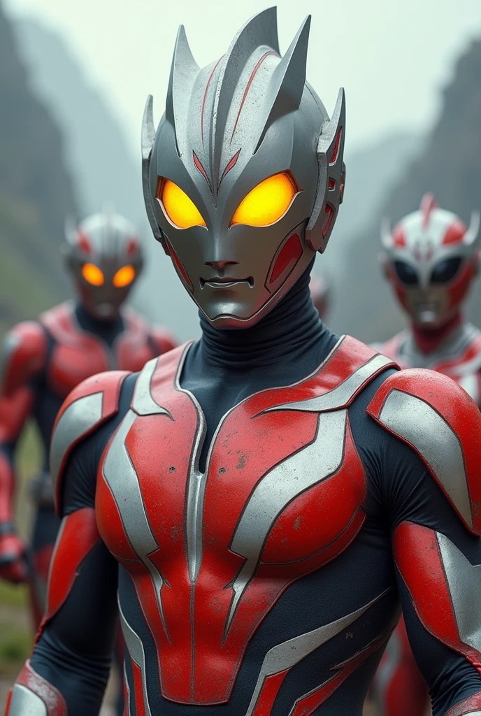 Ultraman was rescued by the Rangers.