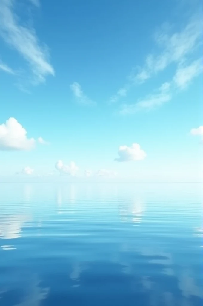 Sea reflecting the sky