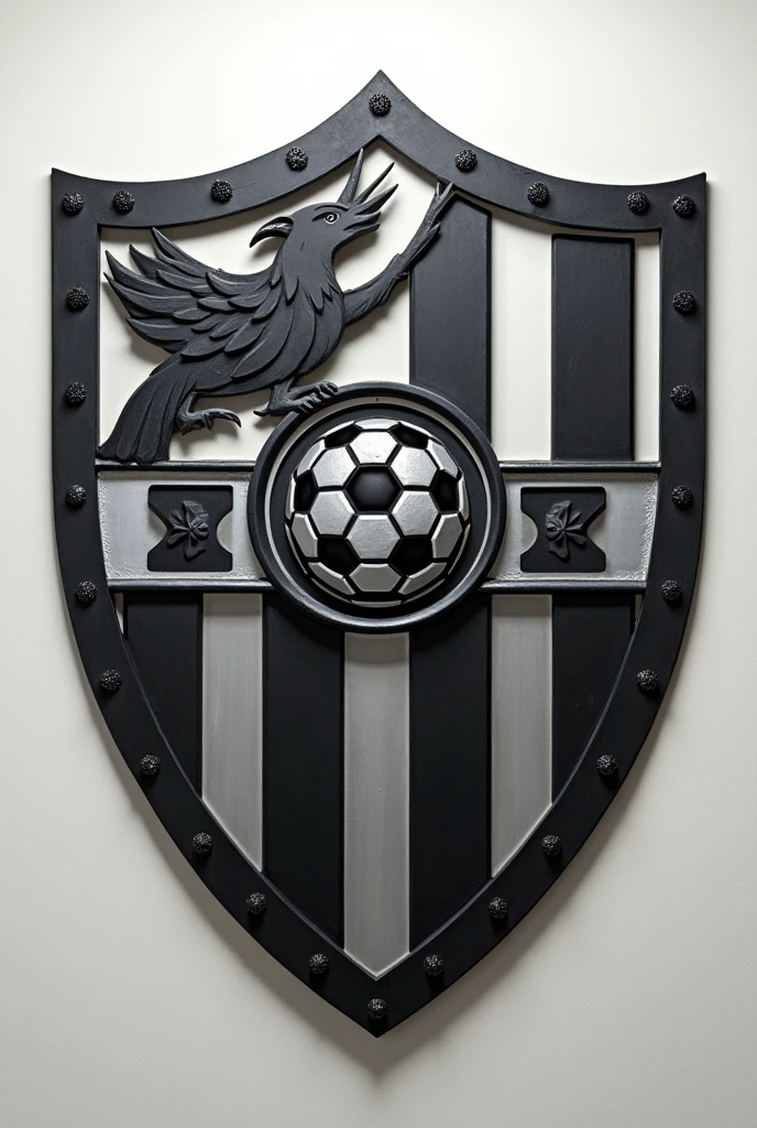 Soccer Crest
Metal Sign
Black an White 
