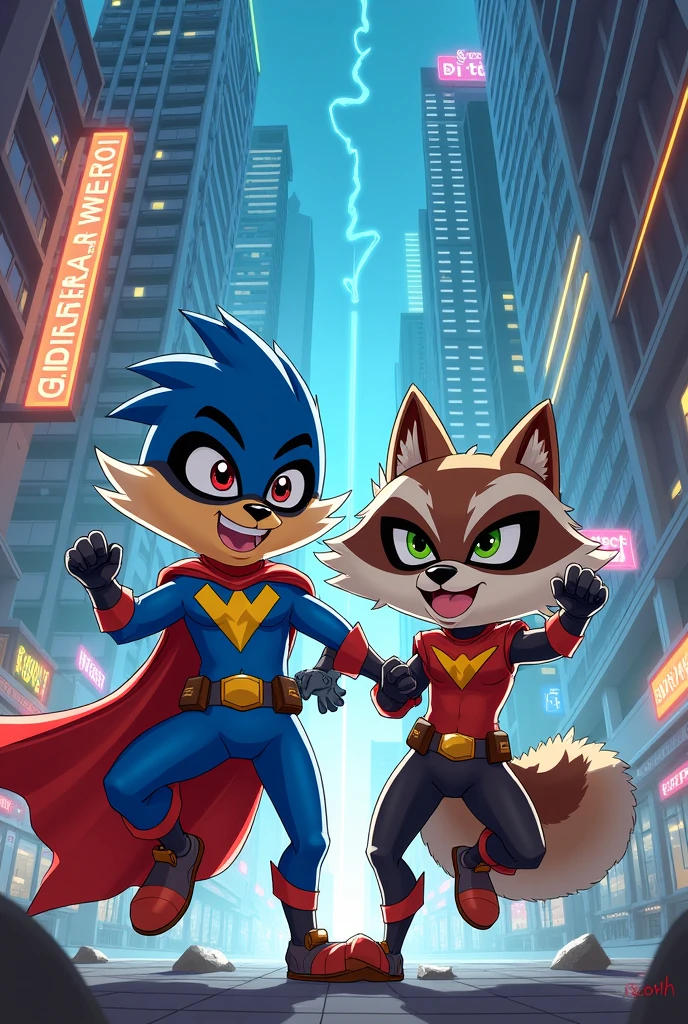 Mordecai and Rigby Super Heroes