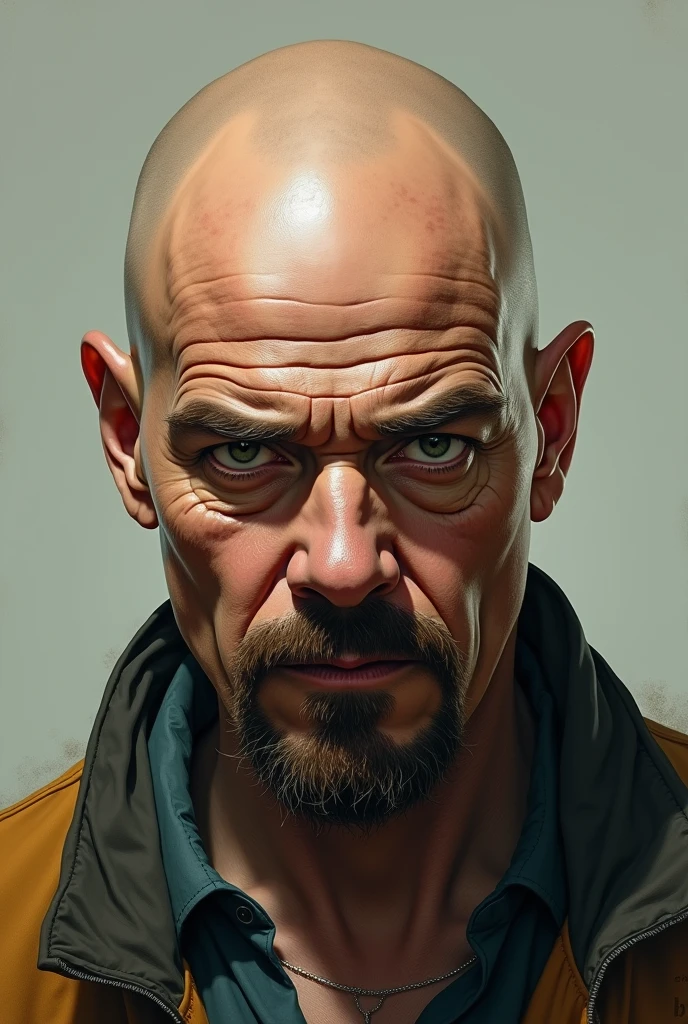 Bald walter white with johnny depp