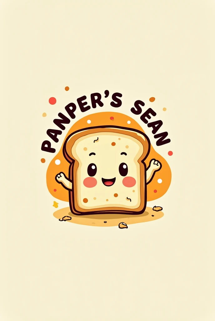 Create a logo for a children's bread company that has this name on both sides "panper's SEAN"