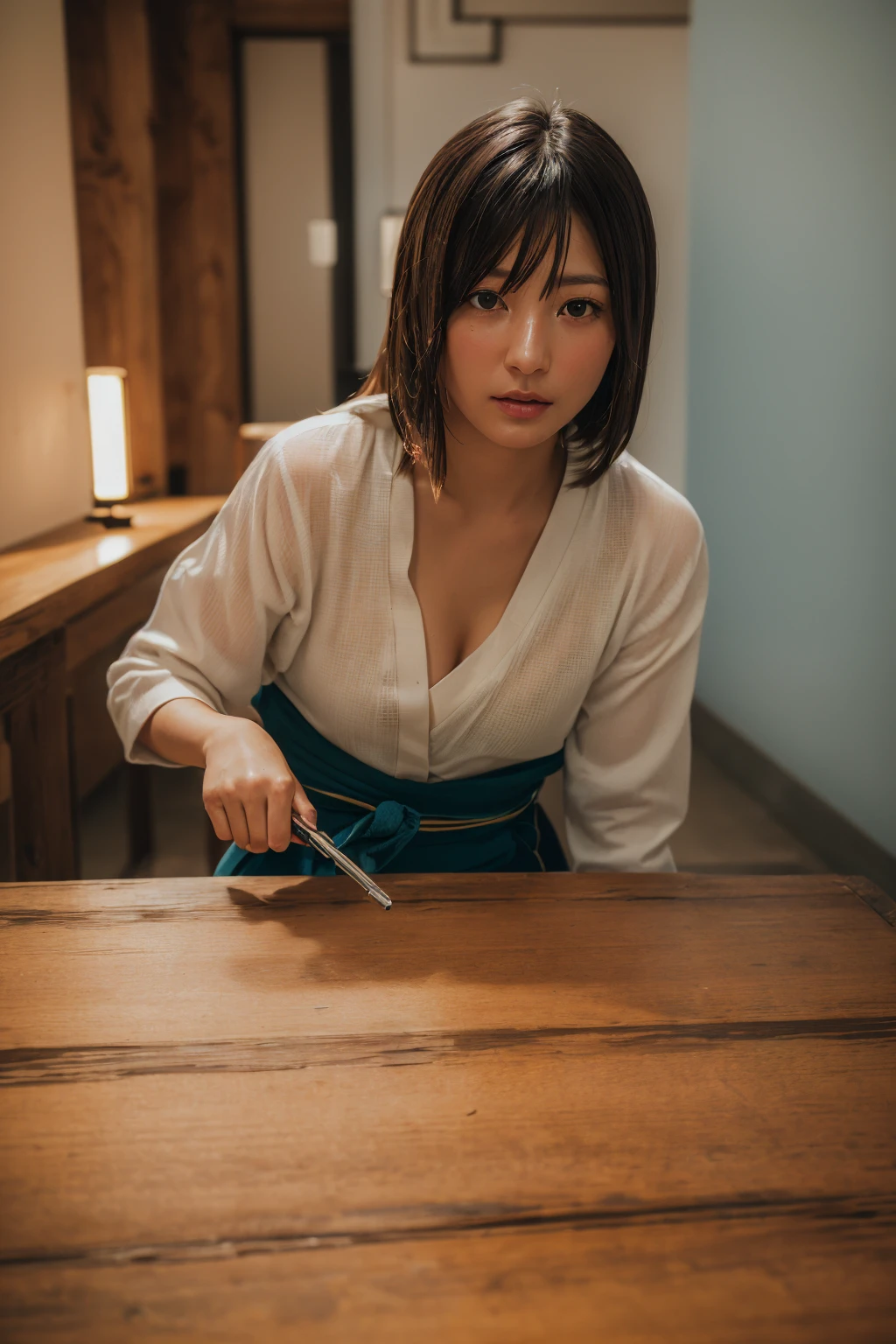 (Tabletop:1.3), (8k, Realistic, RAW Photos, Highest quality: 1.4), Japanese, (one person&#39;s), Beautiful Face, (Realistic face), (Black Hair), Beautiful hairstyle, Realistic eyes, Beautiful attention to detail, (Realistic skin), Beautiful Skin, charm, 超High resolution, 超Realisticな, Very detailed, Golden Ratio,. (3. gill:1.5), (Sony Alpha 1, 50.1 megapixel full-frame CMOS sensor, 8k video recording function), (Telescope Lens), (Realistic),(8k, 超High resolution, Highest quality, Tabletop:1.2),Very detailedな,Beautifully detailed face, Complete Anatomy,(Beautiful attention to detail:1.3),smile,Very delicate and beautiful, Very detailed, Hmph, Unity, 8k Wallpaper, wonderful, In detail, Very detailedな, High resolution, Very detailed, Very detailed目と顔,Wet, ((luxury:1.1)),((Colorful micro bikinis:1.1)), [ponytail],(Big Breasts, Cleavage.3),
