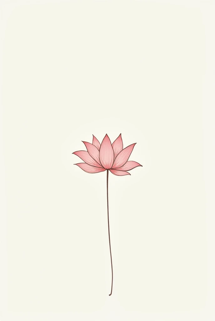 LOTUS FLOWER DRAWING MINIMALIST DRAWING