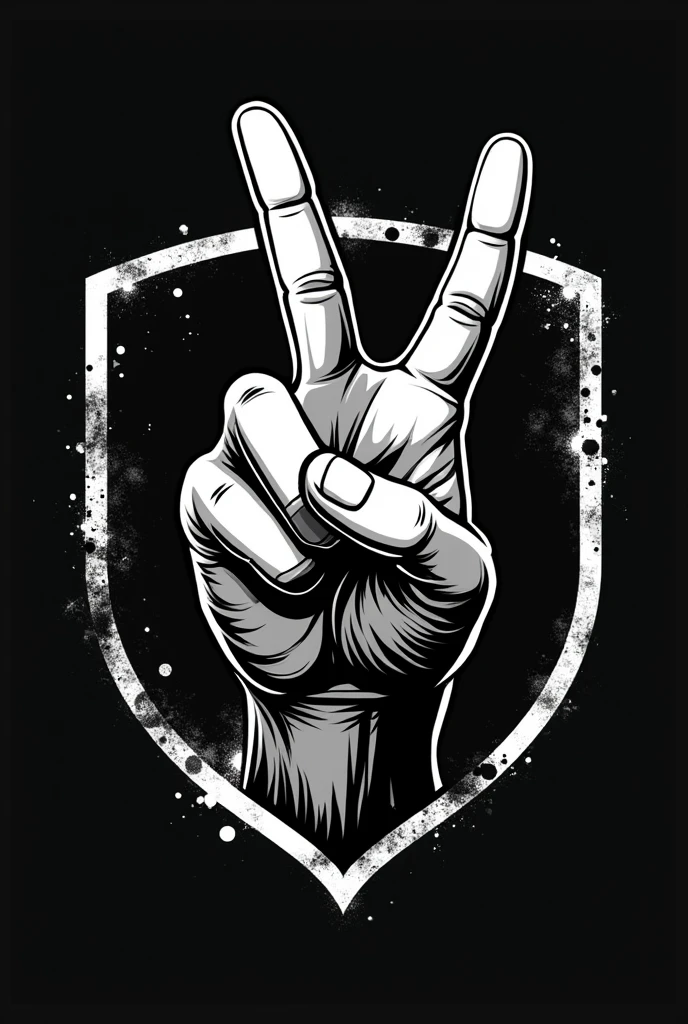 Soccer Crest
Punk Rock
Metal Hand sign
Black an White
