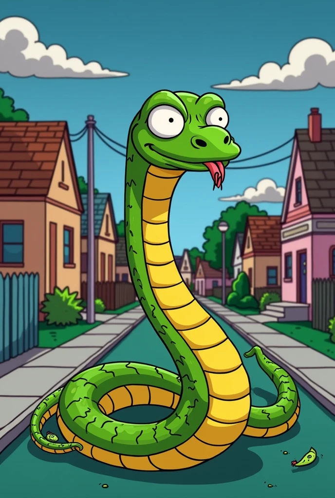 snake The Simpsons stealing