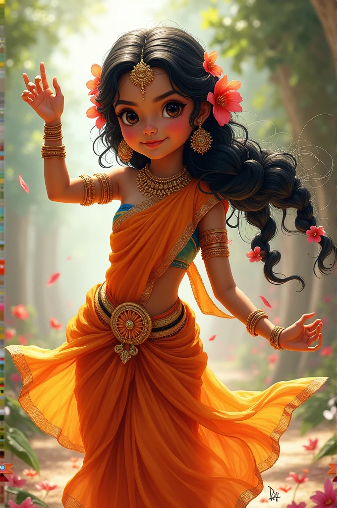 A  south indian girl with pose 