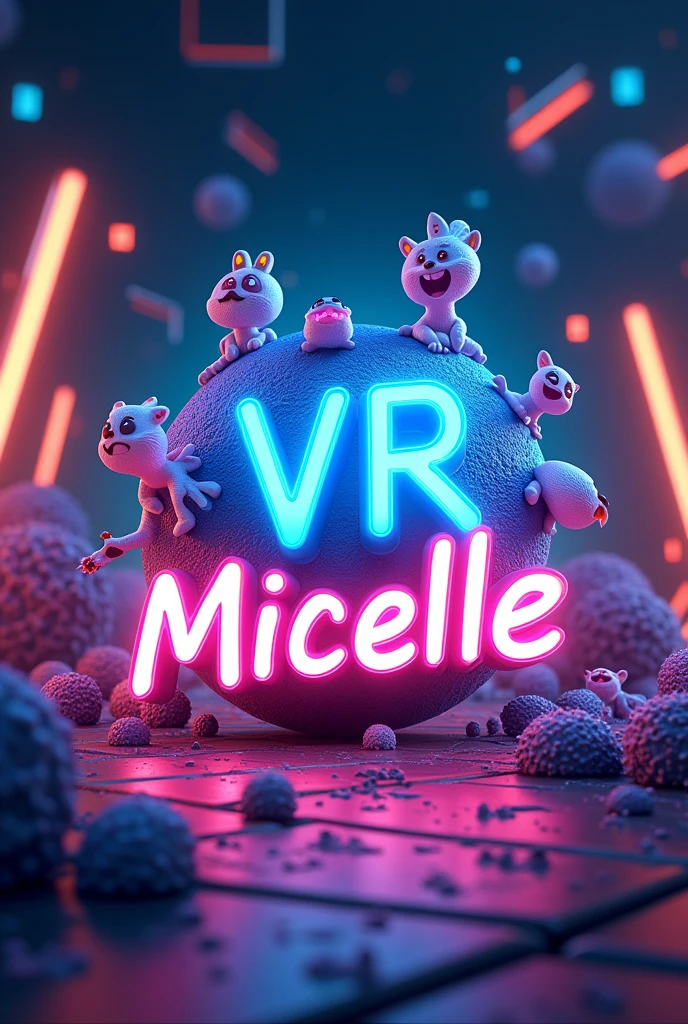 Make me a banner in image for a group called vr micelle like vermicelli but in vr