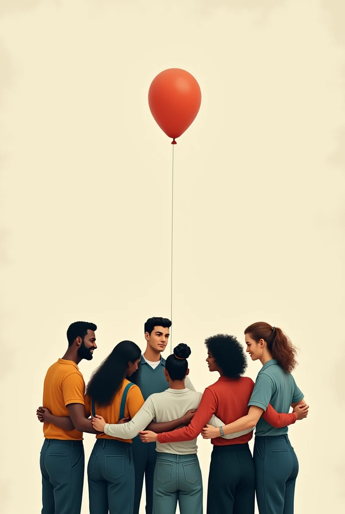 active pause workers in a circle holding each other's forearms with a balloon