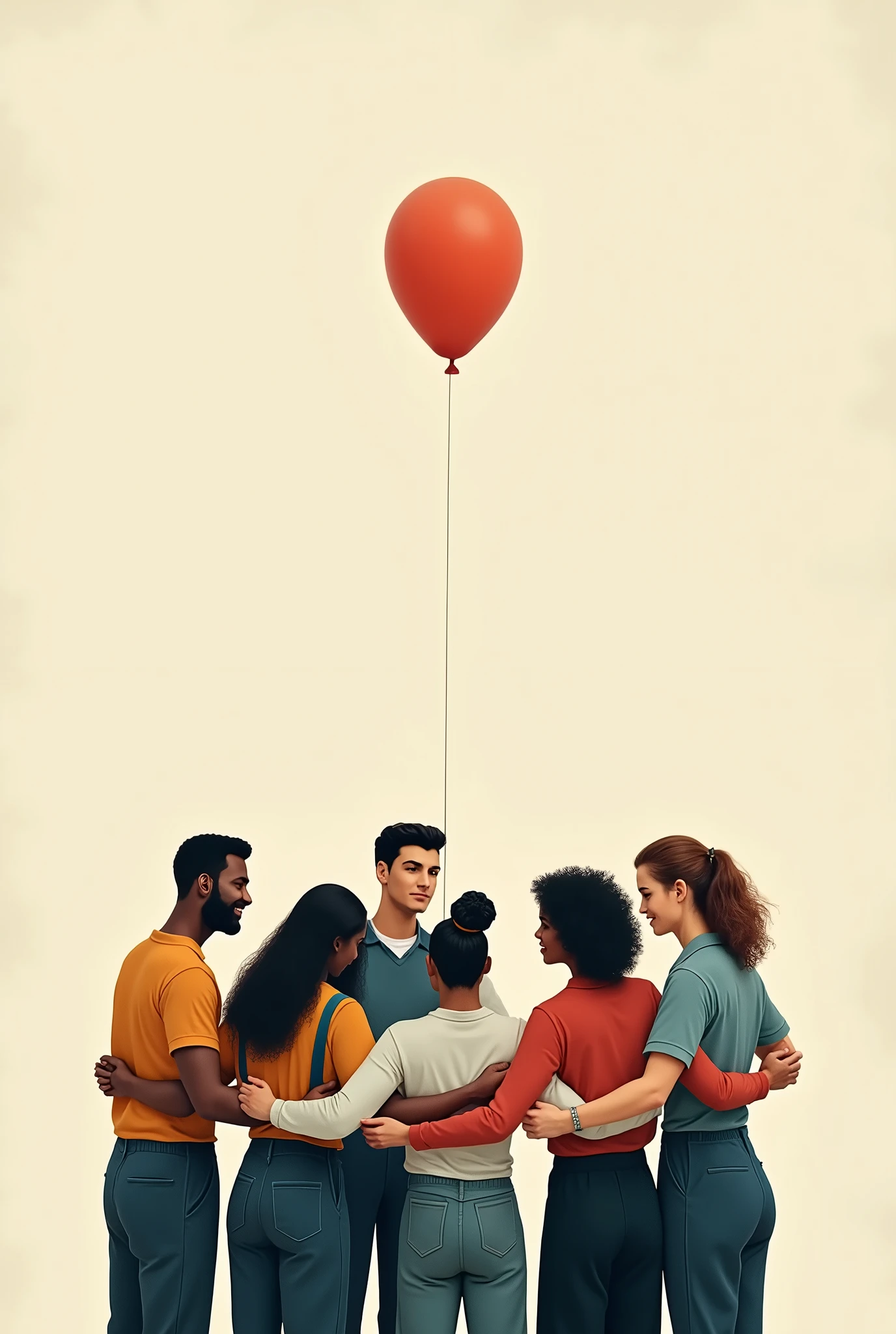 active pause workers in a circle holding each other's forearms with a balloon