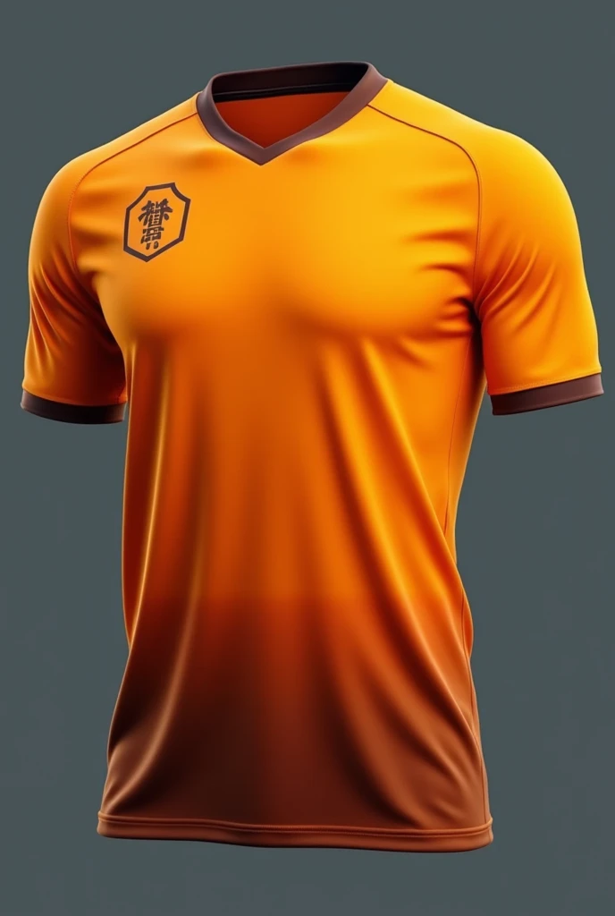 Saffron colour eSports jersy
Add brown colour fade on it